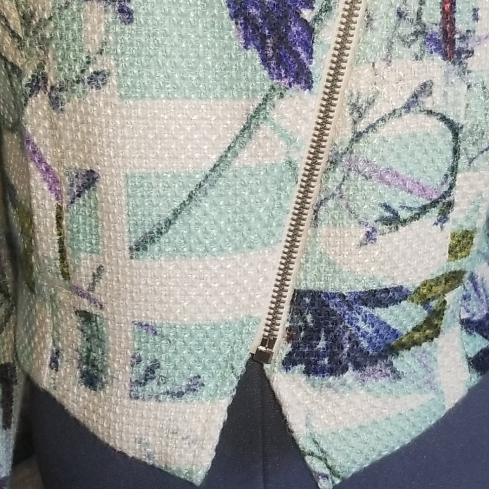 Bcbg Generation Aquashell Multi Crop Jacket Sz. 4 - image 4